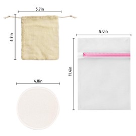 14PCS Organic Bamboo Nursing Pads Reusable Washable Breast Pads with Laundry and Storage Bags Soft Absorbent Hypoallergenic Eco-Friendly Pad for Breastfeeding Postpartum Protection
