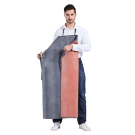 Nanxson Mens Thick Rubber Waterproof Oil Resistance Industrial Workshop Protective Working Apron CF3024