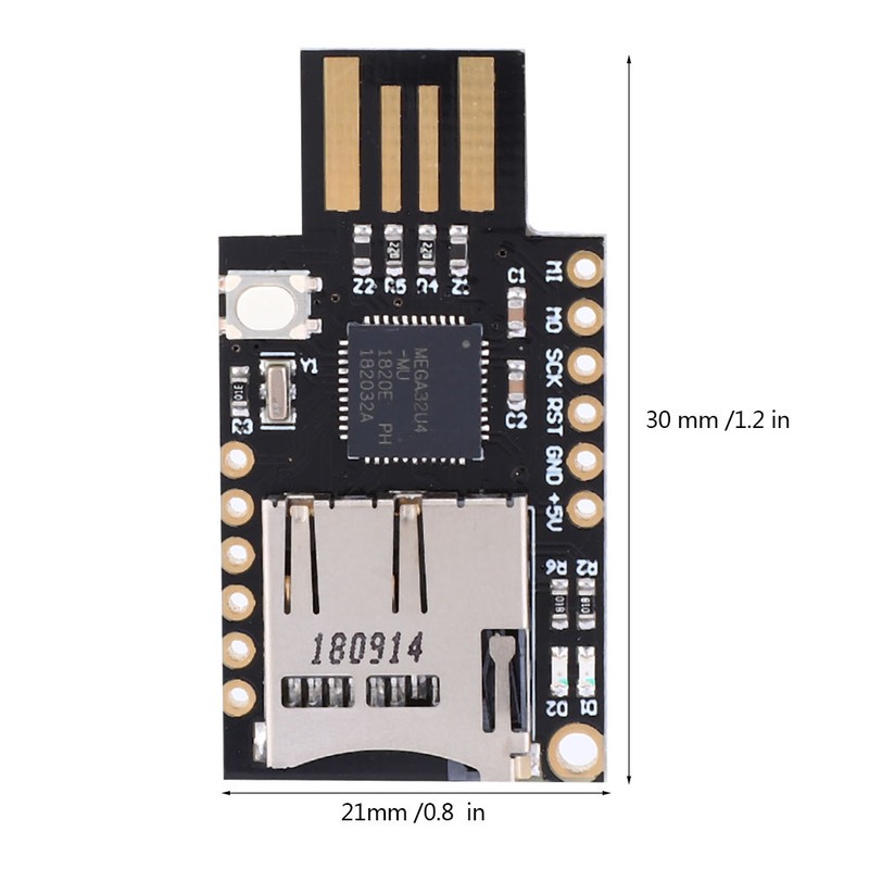 CJMCU- Virtual Keyboard Badusb USB TF Memory Keyboard ATMEGA32U4(Black )