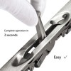 TOGU 2 Pack Lever Extension Flush Bolt Latch Slide Bolt