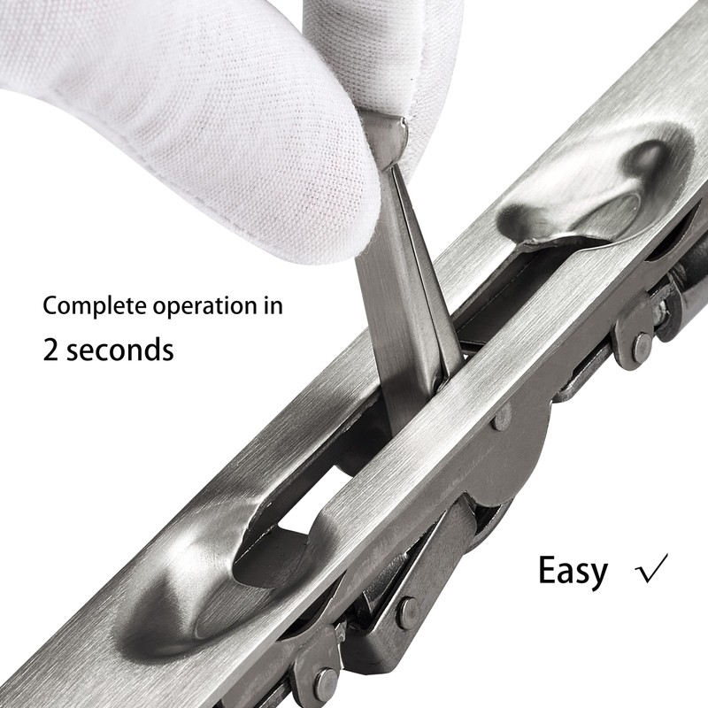 TOGU 2 Pack Lever Extension Flush Bolt Latch Slide Bolt