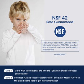 Crystala Filters Water Filter LT1000P, Water Filter ADQ747935 for LG LT1000P/PC/PCS, LT1000PC, LT-1000PC, MDJ64844601, Kenmore 9980 Water Filter and LT120F ADQ73334008 Fresh Air Filter