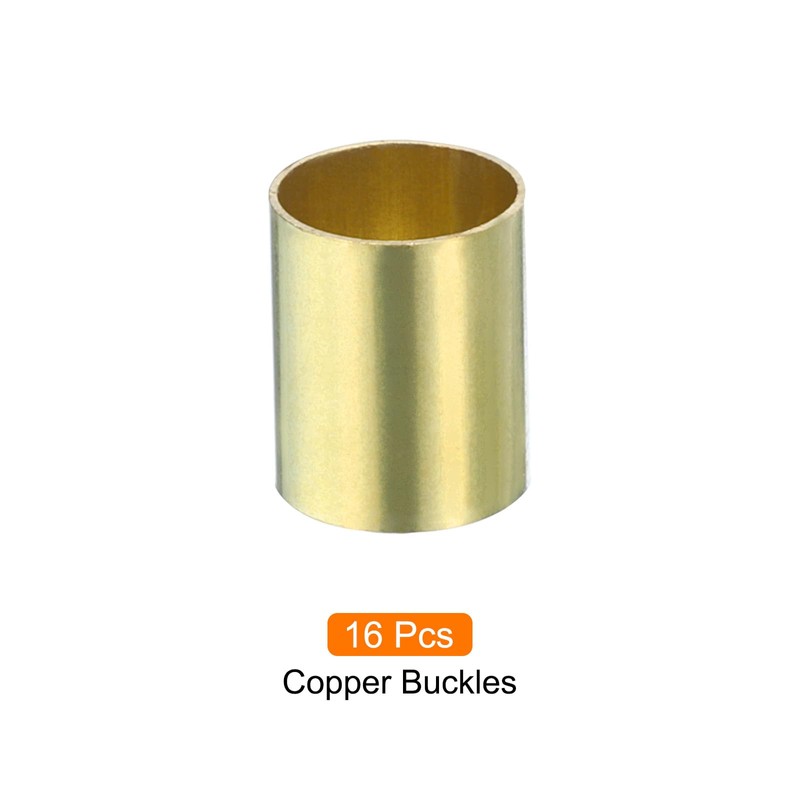 QUARKZMAN Pack of 16 Belt Clamps, 2GT Copper Buckle, Heavy