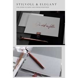 Joli Coon ‘Du wirst uns fehlen’ (We will miss you) Card with Envelope and Wax Seal, Farewell Card Colleagues, Card Farewell Colleague (German Version)