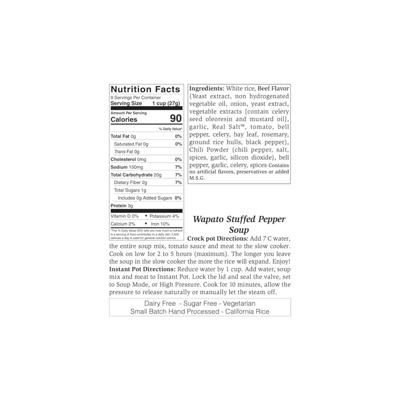 Rill Foods Wapato Stuffed Pepper Soup Mix - Large, 8