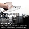 Sterline Large Universal Lid,Fits 8 -12 Inch Cookware,Tempered Glass Top