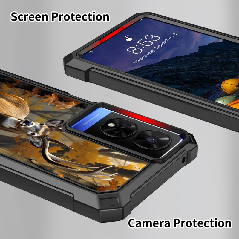 for TCL 50 XE Case,Heavy Duty Dual Layer Slim Shockproof