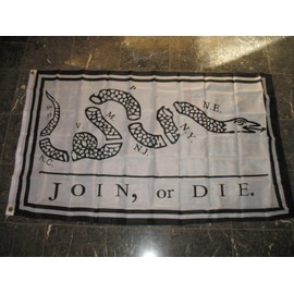 K's Novelties 3x5 3’x5’ Wholesale Set (2 Pack) Join Or Die Benjamin Franklin Gadsden Flag