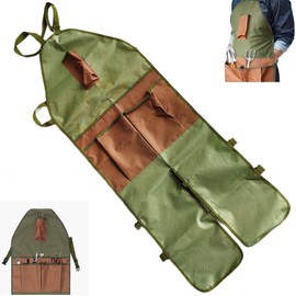 Smaoqingji Gartenschürze Gärtnerschürze Gärtner Kostüm - 1pc, Grün, Blumenkostüm, Wasserdichte mit Taschen, für Mehrzweck Schürze Gartenarbeit, Reinigung und Holzbearbeitung