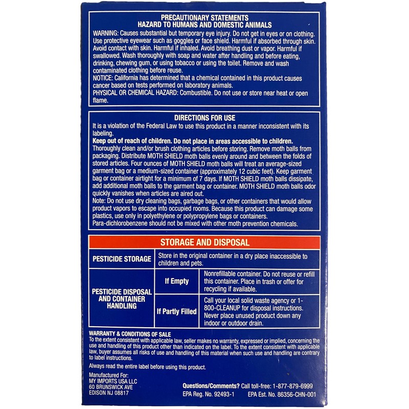 Moth Shield Moth Ball Traps for Clothes, Furniture, Carpet and