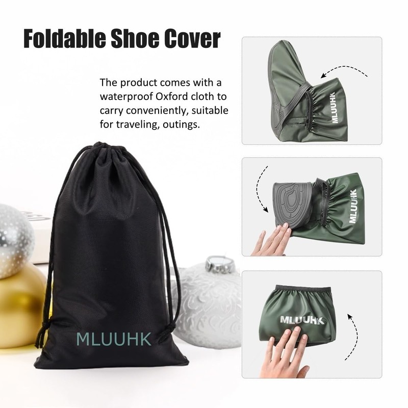Rain Shoe Covers, Reusable Waterproof Rain Cover for Shoes, Non-Slip