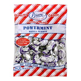 Diana Power Mint - Powerful Breath Mints Individually Wrapped - 90g Hard Candy Pouch