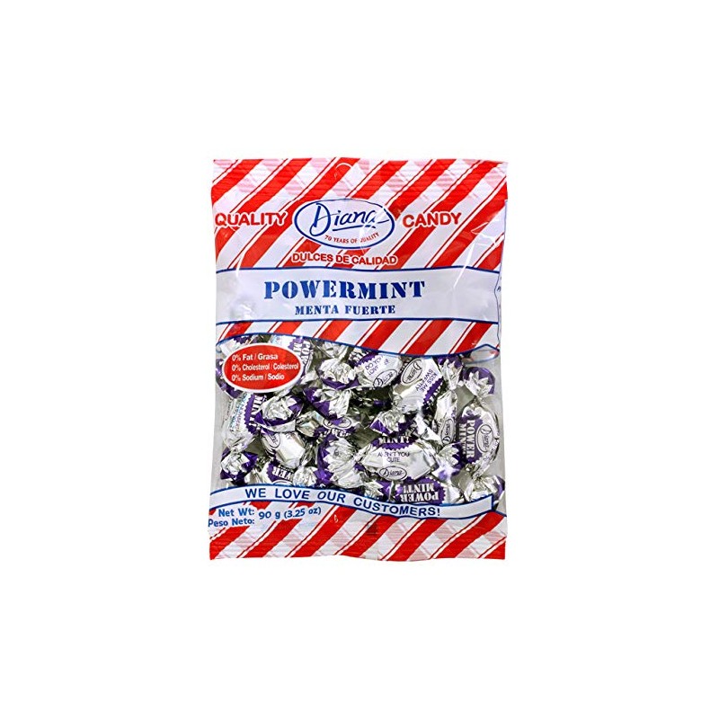 Diana Power Mint - Powerful Breath Mints Individually Wrapped -