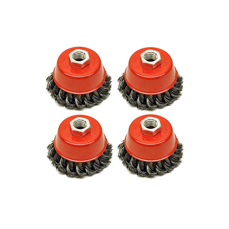 Wire Cup Brush Wheel 3" for 4-1/2" 115mm Angle Grinder