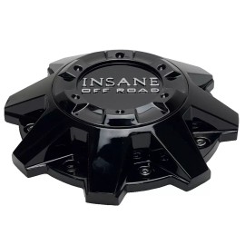 Insane Off-Road Gloss Black/Chrome Logo Wheel Center Cap 395L212