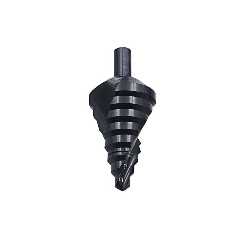 Mengshen HSS Step Drill Bit Set 10-45mm Spiral Flute, Triangle
