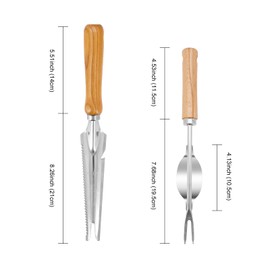 Yuhtech Hand Weeder Weeder Weeder Tool, Dandelion Cutter with Handle, Weeder Thistle Cutter for Weeds, Stainless Steel Manual Weeder Root weeder, Garden Tool