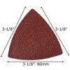 XXGO Triangular Oscillating Multi Tool Sanding Pads 3-1/8 Inch 80mm