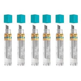 Pentel Super Polymer Automatic & Mechanical Pencil Refill (Pack of 6, 0.7mm, 2B)