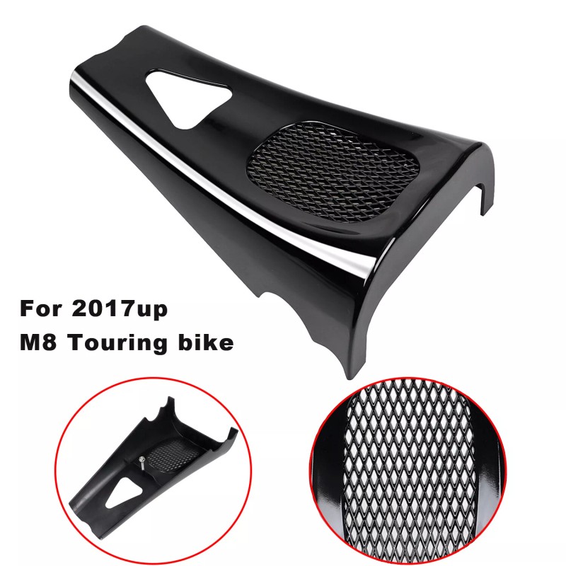 Unbranded Vivid Black Motor Chin Spoiler For Harley Touring Road