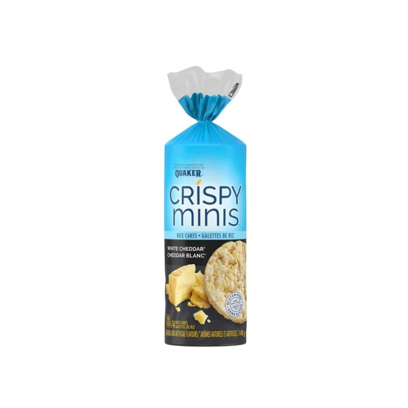 RICE CAKES Quaker Crispy Minis White Cheddar Flavor Brown Rice
