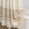 BESTRIPES Stall Fabric Shower Curtain, Beige Tan Stripe Narrow Cloth