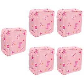Baluue 5pcs Compact Tampon Holder Sanitary Napkin Bag Fashionable and Discreet for Daily Use