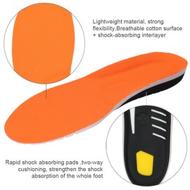 Koieam Sports Insoles, Shock Absorbing Shoe Insoles for Men and Women, Cushioning and Supportive Shoe Insoles (L-Code 41-45)