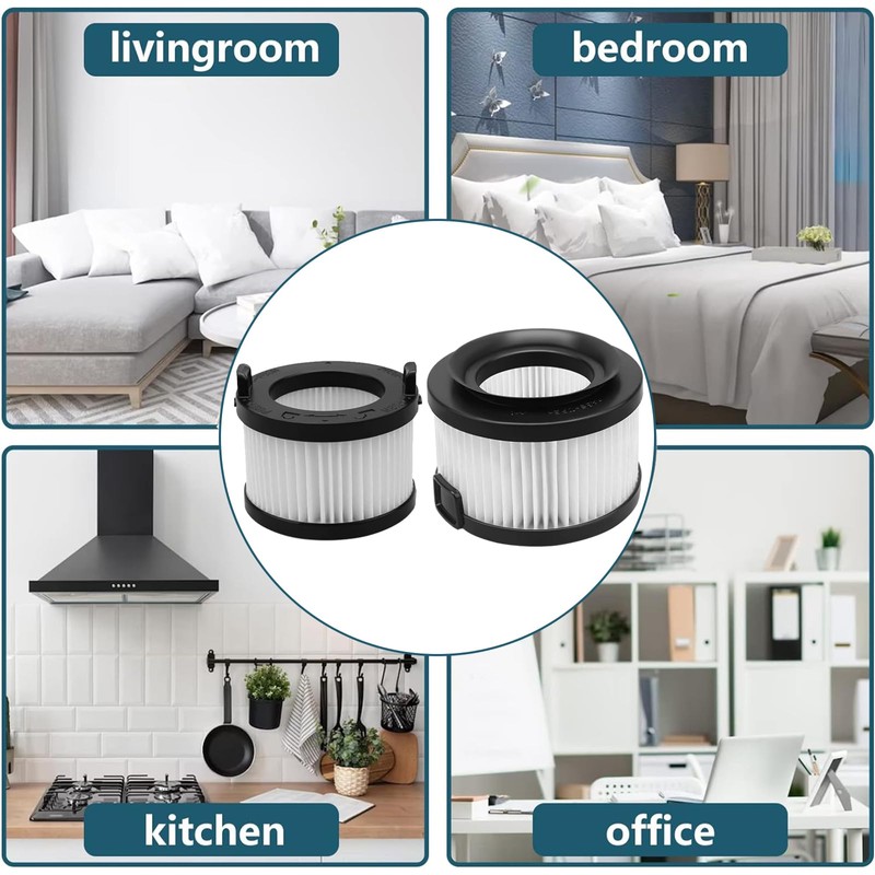 6 Pack VortexIQ 40 Replacement HEPA Filter for LEVOIT Vacuum