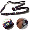 euhuton 4 Pack Color Buttons Baby Stroller Straps with Snap