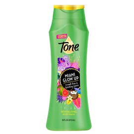 Tone Body Wash, Miami Glow Up, 16 fl oz (Pack of 6)