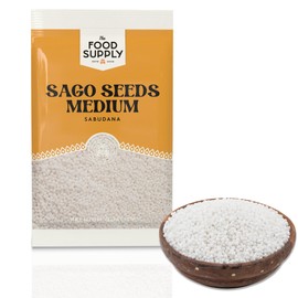 Sago Seeds Medium Tapioca Sabudana sagu- Ideal for Cooking, Baking, and Desserts (500g)