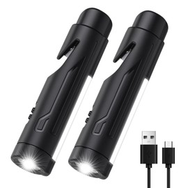 KnLnny Ware Automotive Escape Tool, Window Breaker,Seatbelt Cutter, Car Flashlight,Emergency Kit Self Defense Accessories, 5 in1 Auto Tactical Gear, SOS Flashing, USB Charging, Magnetic Attraction