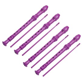 Aswalling ABS Recorder 8-Hole Treble 8-Hole Children'S Entry-Level Flute Instrument for Beginners