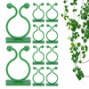 M METERXITY 100-Pack Plastic Plant Wall Clips, 20mm/0.79Inch Garden Vegetable Plant Vine Wall Clips Sticky Hook, Self-Adhesive Plant Clips for Climbing Plants/Wire Fixing Supporting [Green]