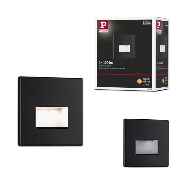 Paulmann 93094 LED recessed wall luminaire Edge Quadro Set 80x5mm