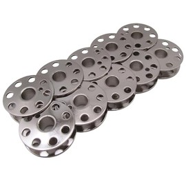 CKPSMS brand - 10PCS #45785 fit for SINGER FEATHERWEIGHT SEWING MACHINE STEEL BOBBINS 221 222 301 (10)