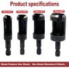 4PCS Wood Plug Cutter Drill Bit Set,5/8" 1/2" 3/8" 1/4"