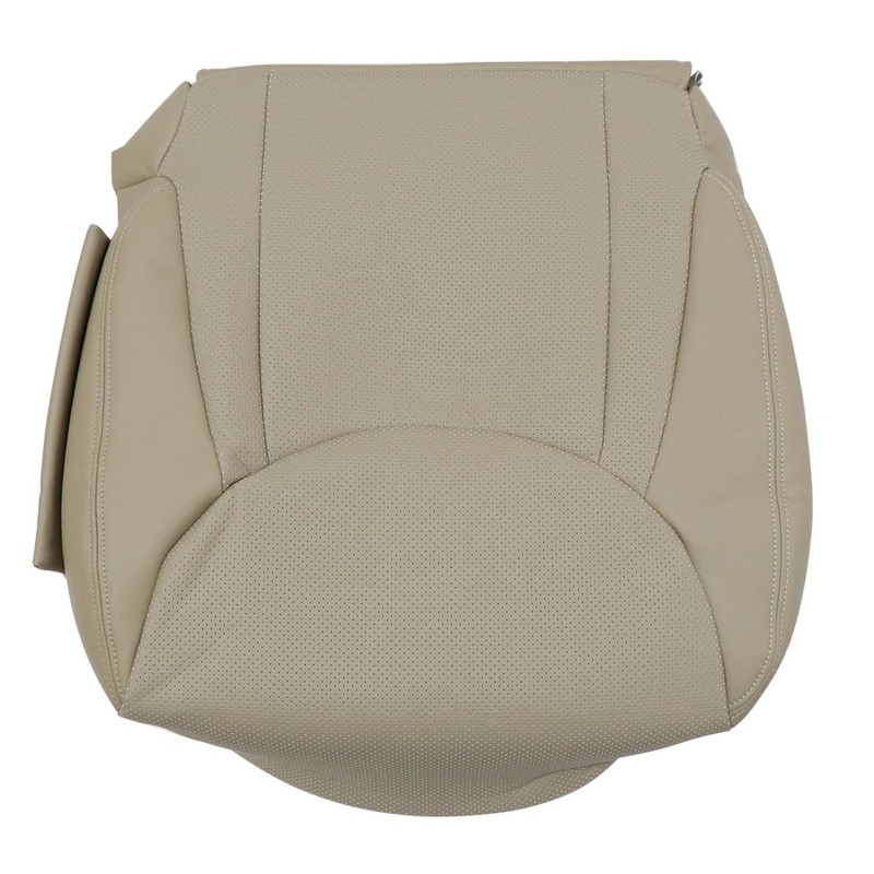 Priprilod Tan Perforated Leather Driver Side Bottom Replacement Seat Cover