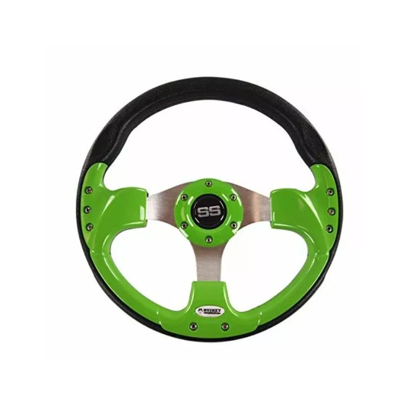 Huskey Lime Green Golf Cart Steering Wheel EZGO Yamaha Club