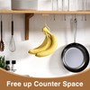 Josmimic Gold Banana Hook Foldable - Under Counter Banana Hanger,