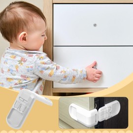 Baby Locks - 10X Safety First Child Lock - Secure Removable Sturdy Kids Proofing Baby Stuff For Kitchen Furniture Cabinets Ovens Drawers Fridge Bathroom Closet