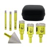 Diamond Core Drill Bits Set - 7pcs (6/8/10/20/25/35mm+50mm Hex Shank