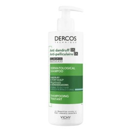 2pcs Shampoo Anticaspa Vichy Dercos Para Cabello Graso 390ml