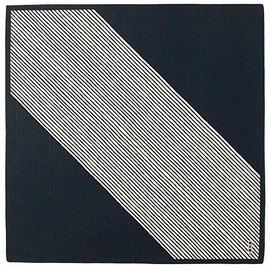 Small Cloth (Cloth Cloth 19.7 inches (50 cm), Dyed Stripes, Navy Blue