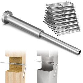 BLIKA 60 Pack 4"x4" Invisible Cable Railing Kits, 1/8" Stainless Steel Invisible Receiver and Swage Stud End for Cable Railing, Deck Stair Threaded End Fitting for 2"x2", 4"x4" Wood/Metal Posts