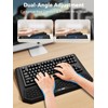 2-in-1 Ergonomic Keyboard Stand with Wrist Rest, Comfy Keyboard Riser