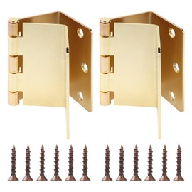Handicap Expandable Door Hinges, Offset Hinges for Doors 3.5 in Swing Clear Offset Door Hinge, Bright Copper, 2 pcs.