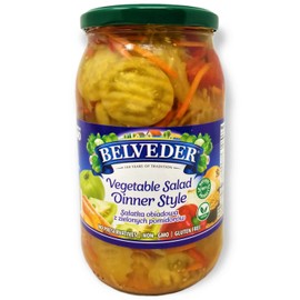 Belveder Dinner Style Vegetable Salad 31.74 oz 900g, Vegan, Non-GMO, Gluten-Free Pack of 1