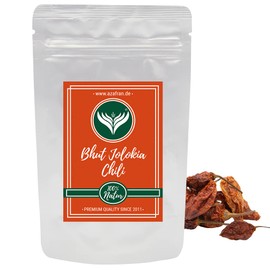 Azafran Bhut Jolokia Chilli Whole Caution Sharp Ghost Chili Pods, Naga Whole Natural 100 g
